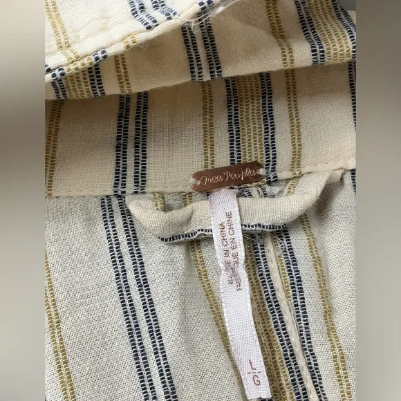 Free People Sweet Melody Striped Trench Coat - Picture 5 of 6